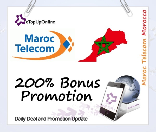 Maroc Telecom Morocco 200 Percent Bonus Promotion